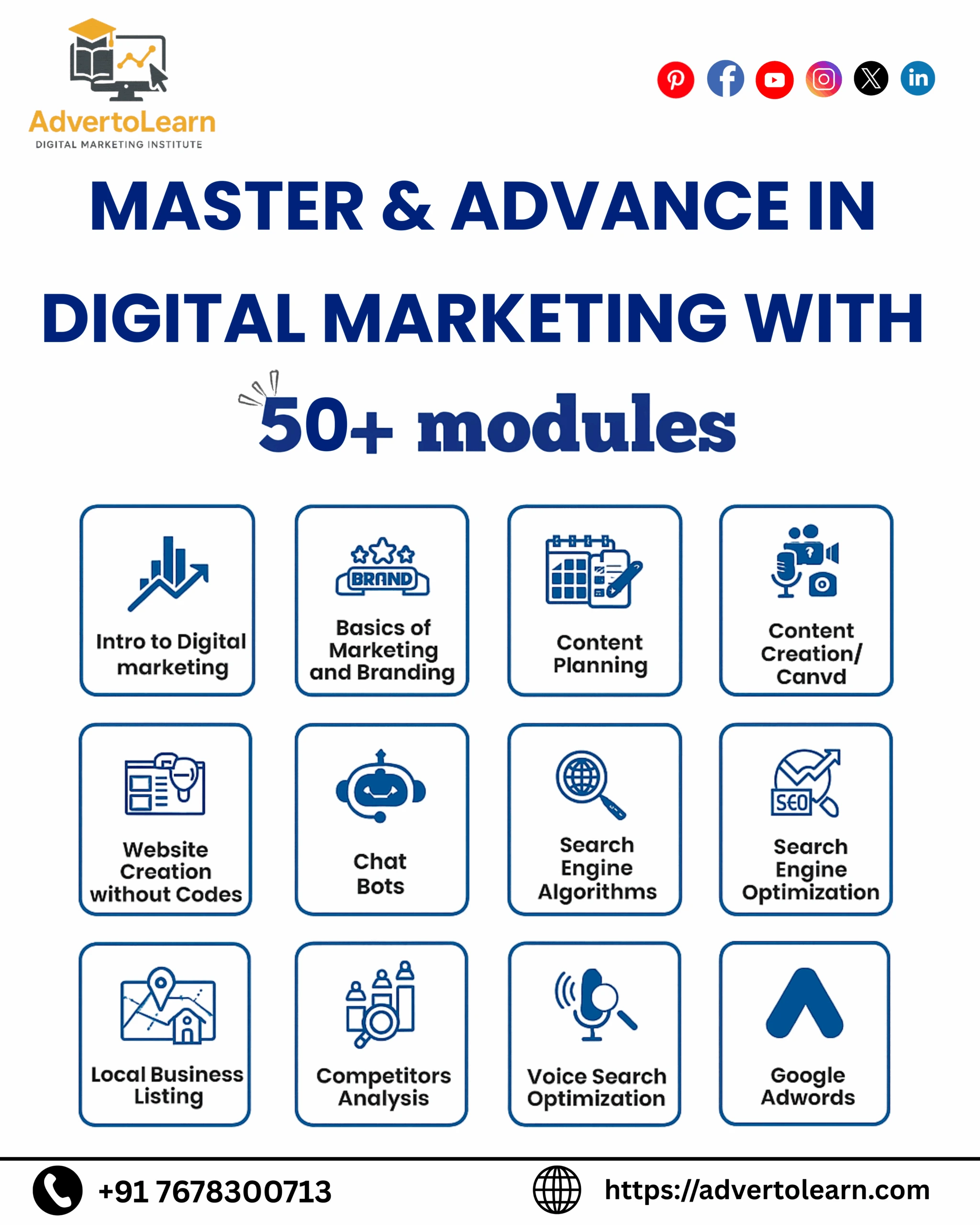SEO and digital marketing course modules